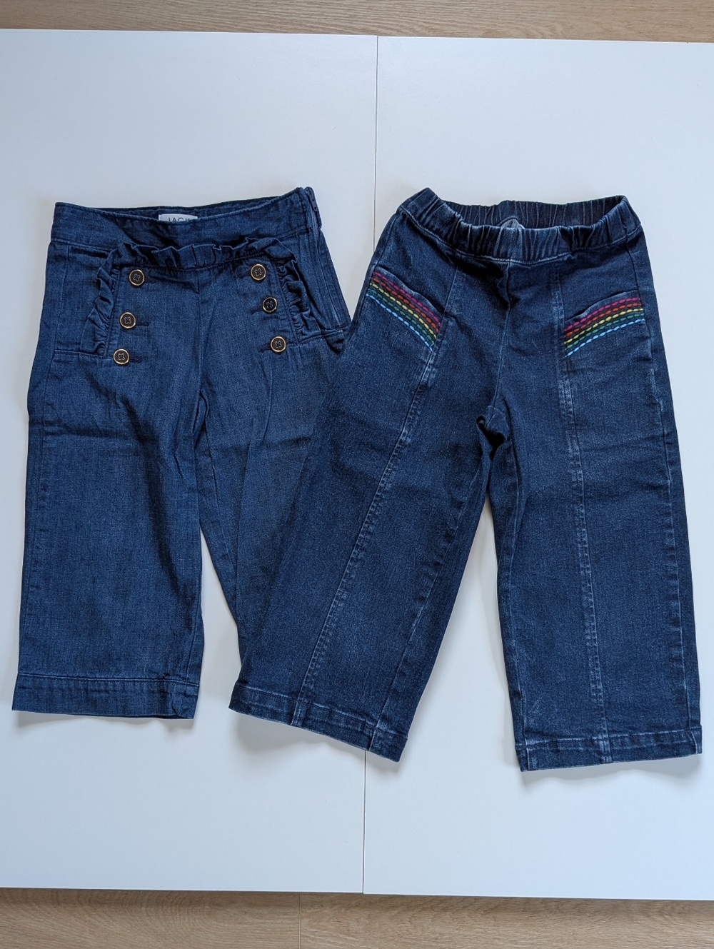 Hanna Andersson And Janie and Jack Girls Jeans Set of 2 4/5